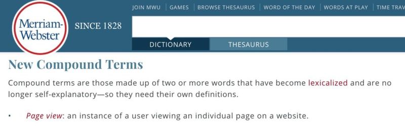 Page view definition