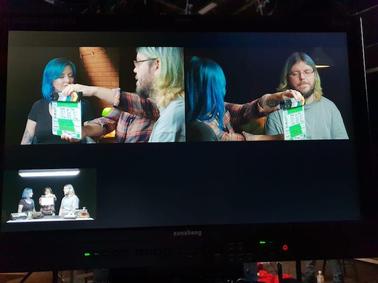 Behind the scenes action